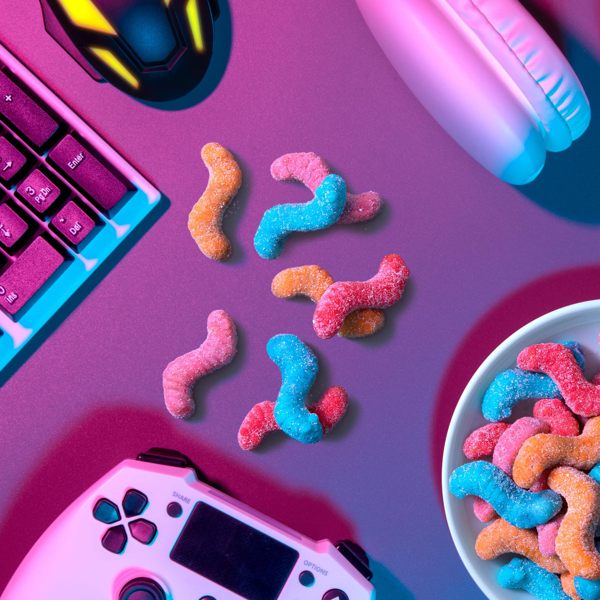 Trolli Sour Bursting Crawlers party-snack ready for gatherings and movie nights.