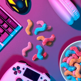 Trolli Sour Bursting Crawlers party-snack ready for gatherings and movie nights.