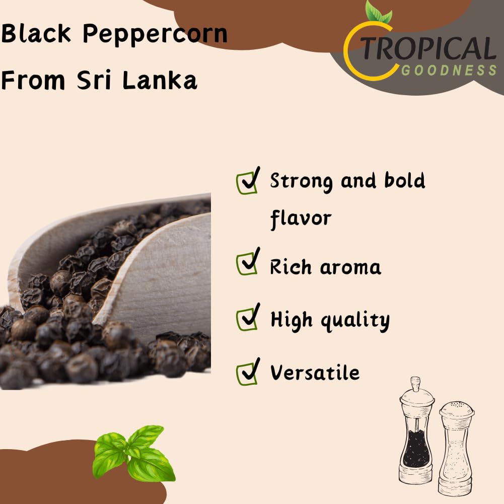 Tropical Goodness non-GMO gluten-free peppercorns for allergy-conscious kitchens