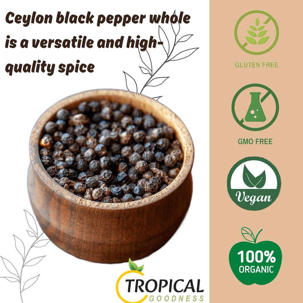 Tropical Goodness peppercorns packaging and seal for freshness