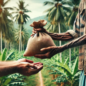 Tropical Goodness sustainably sourced coconut milk powder from responsible farms.