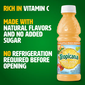 Mini Tropicana bottles showcased for pantry storage and portability