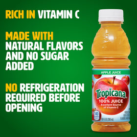 Tropicana Apple Juice bottle—140 calories per bottle for a measured snack