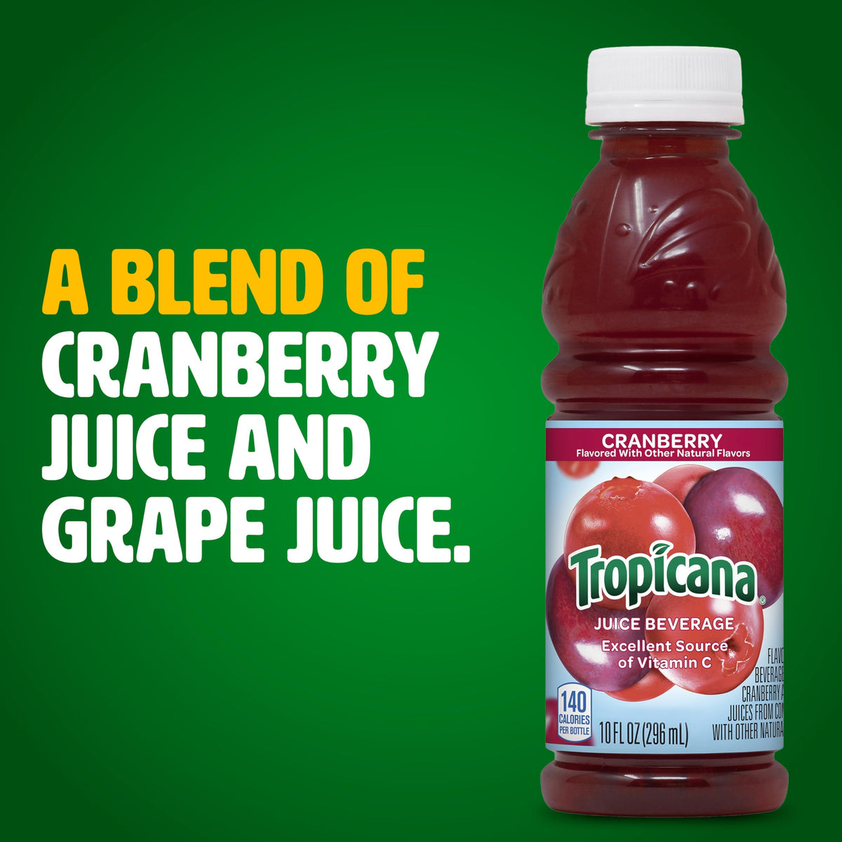 Tropicana Cranberry Juice 24-pack on pantry shelf, ideal for family lunches.