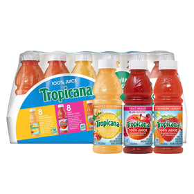 Tropicana Fruit Medley 10 oz bottle, convenient lunch-ready juice