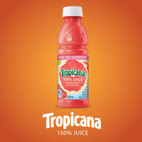 Tropicana juice packaging delivery box showing easy home delivery.