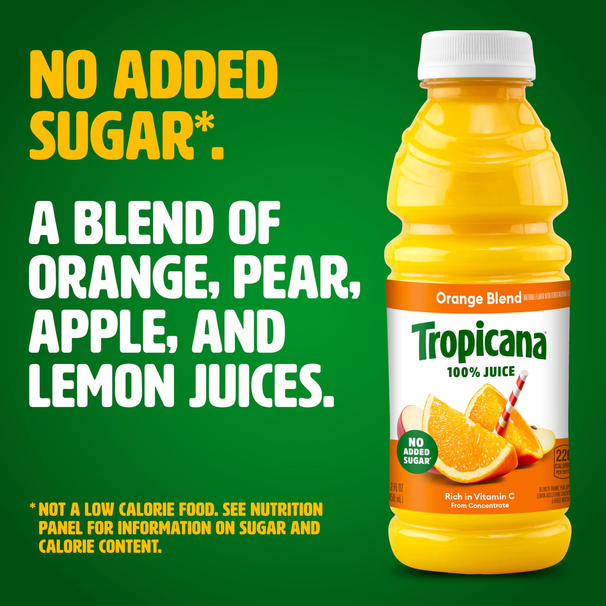 Tropicana single-serve bottles in a pack, ideal for lunchboxes.