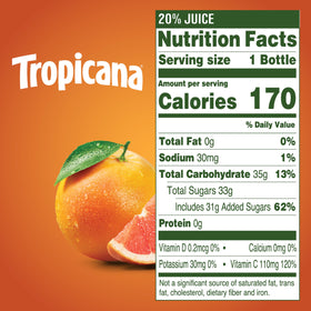 Tropicana Ruby Red fridge display suggesting easy cold storage for busy days