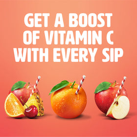 Tropicana Variety Pack display showing three juice flavors at a glance