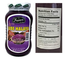 Tropics Ube Halaya jar closeup — rich purple yam jam ideal for spreading on toast