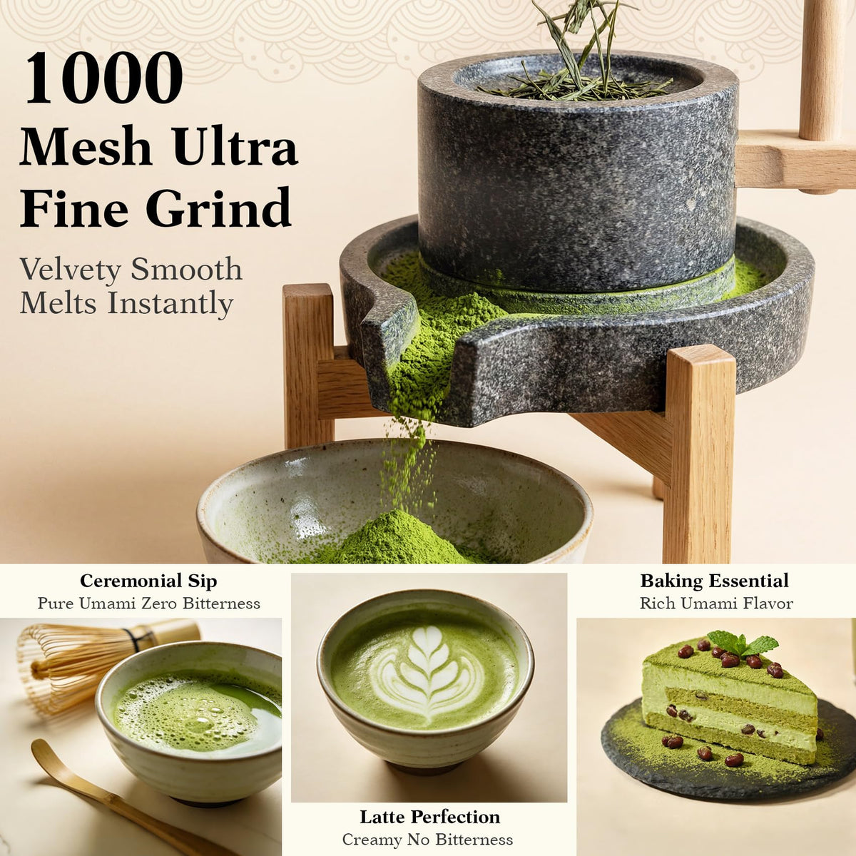 Trovandrix verdant green matcha enables quick, smooth prep for everyday rituals
