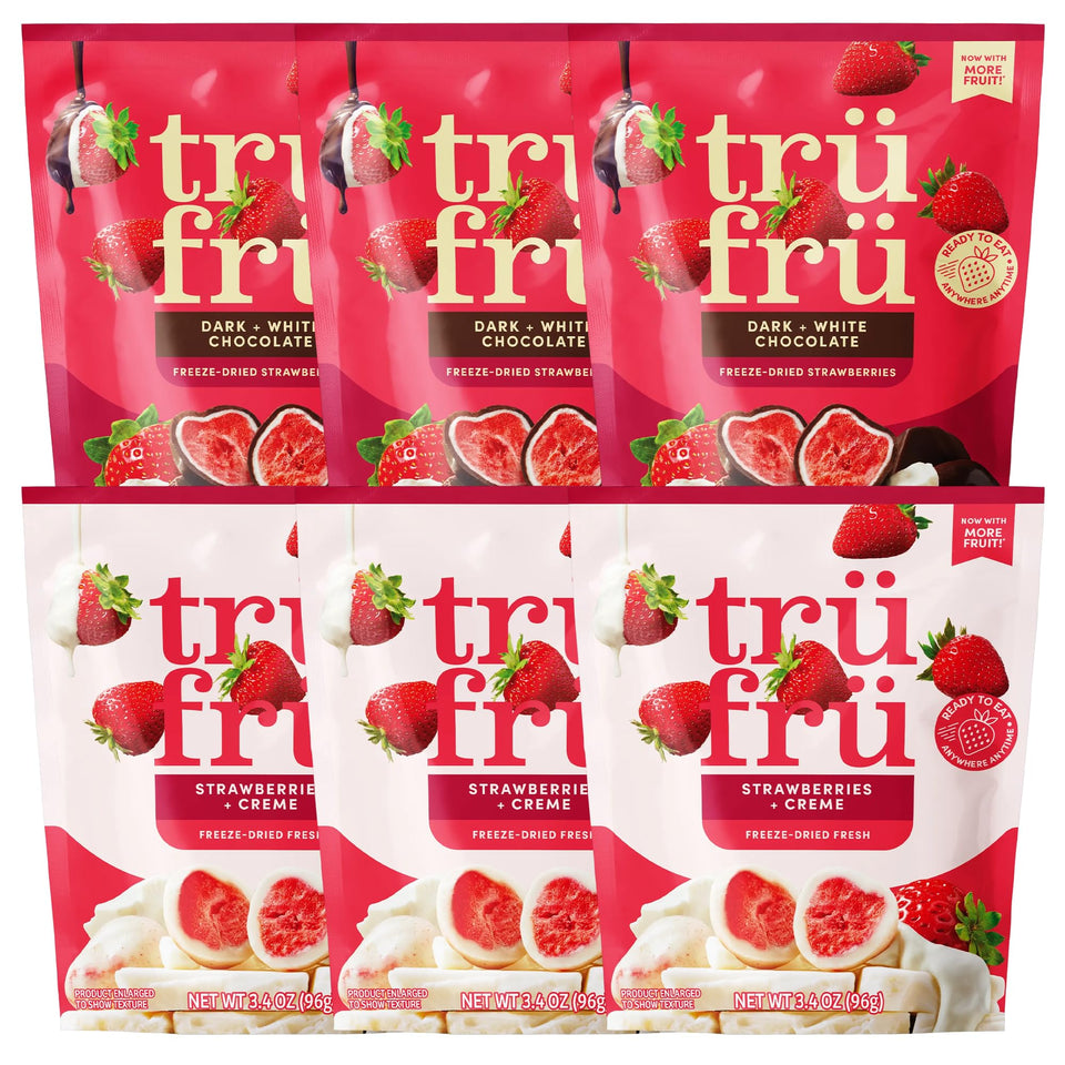 Tru Fru creme-covered freeze dried strawberries for gourmet, crunchy snack