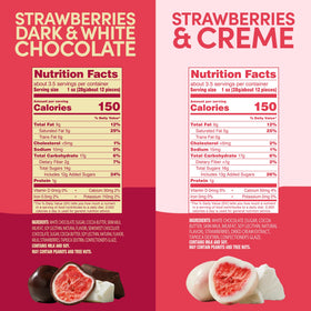 Tru Fru dark chocolate dipped strawberries offering a rich, chocolatey bite