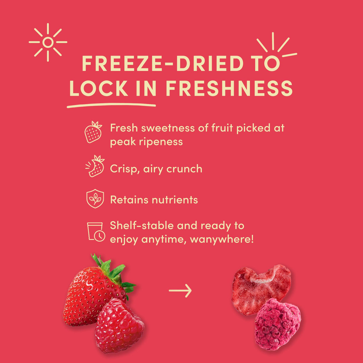 Tru Fru White Chocolate Dipped Fruit: creamy coating complements fruity crunch for a snack