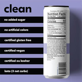 Tru Refresh Seltzer lemon balm glass conveys herbal aroma and crisp finish for daytime refreshment.