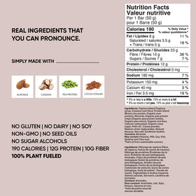 TRUBAR cookies and creamy bar front shot emphasizes indulgent flavor with clean ingredients.