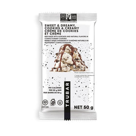 TRUBAR cookies and creamy bite captures rich texture.