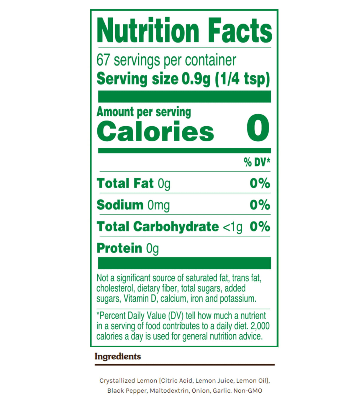 Close-up on True Citrus labels highlighting non-GMO and gluten-free traits.