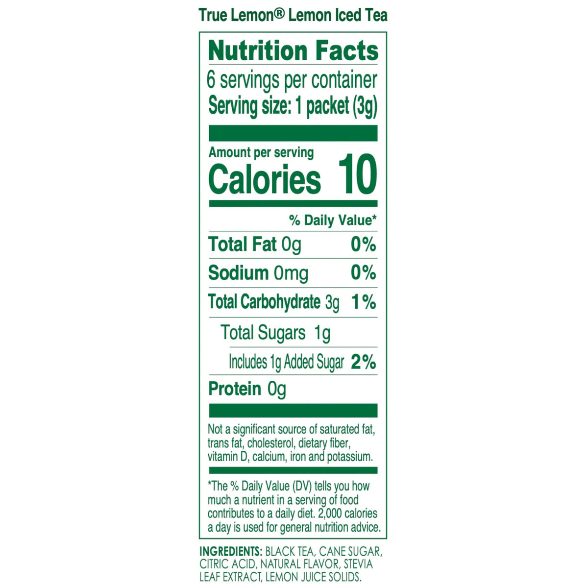 Dissolving True Citrus Lemon Iced Tea Mix in water for instant flavor