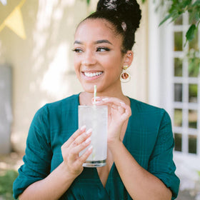True Citrus Limeade glass poured, showcasing crisp lime flavor and purity.