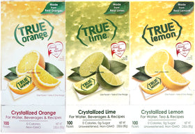 True Citrus orange packet box showing convenient packaging for quick citrus flavor on the go