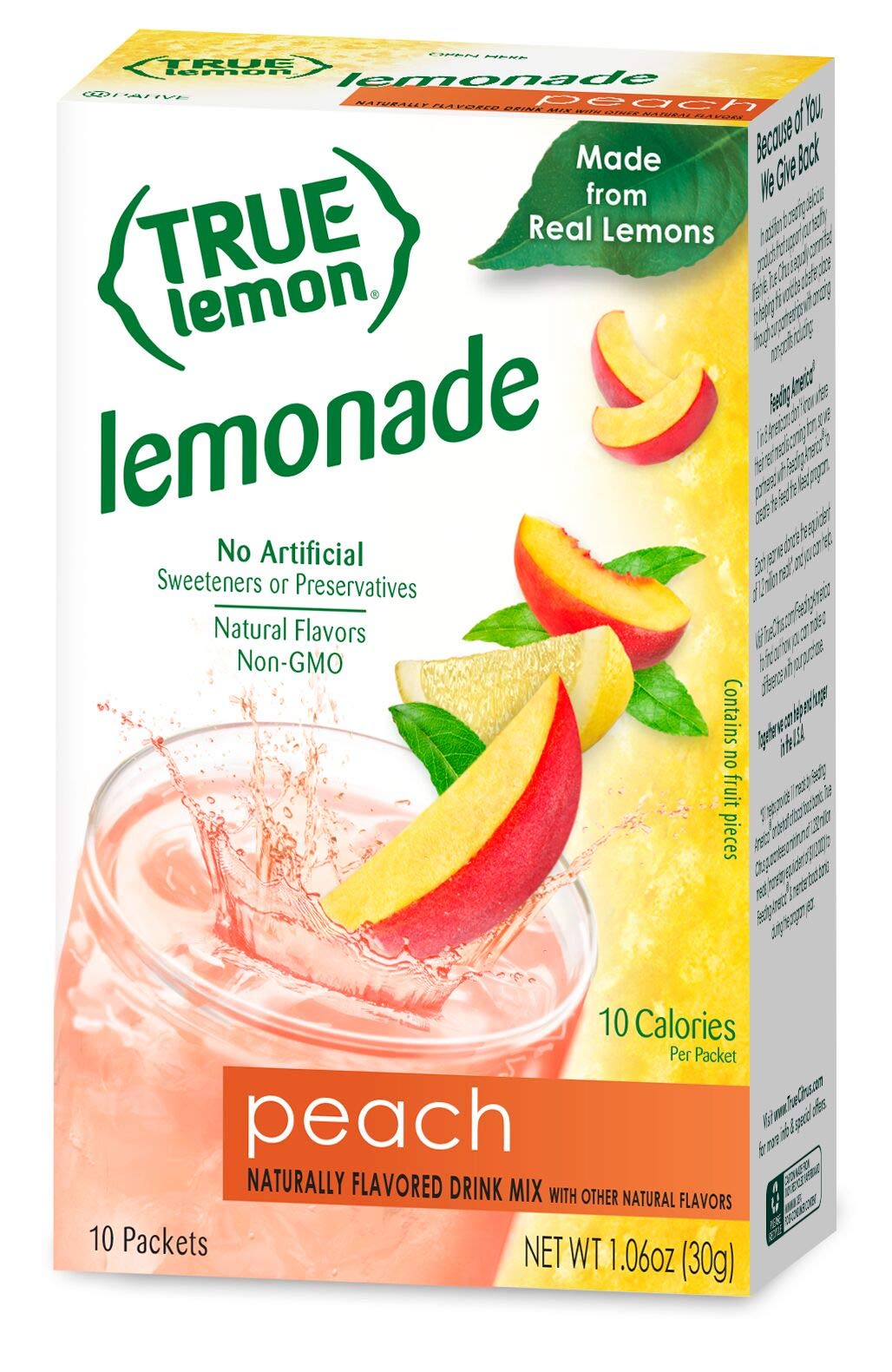 True Citrus Original Lemonade packet provides classic, versatile taste