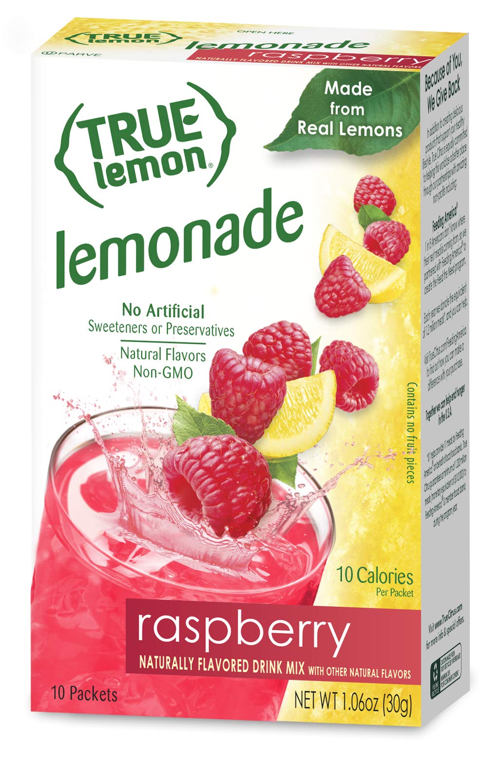 True Citrus Peach Lemonade packet creates refreshing citrus balance