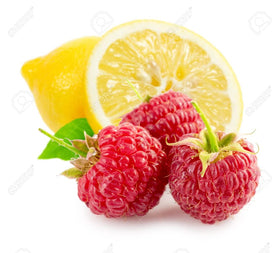 True Citrus Raspberry Lemonade mix dissolving in water for crisp taste.