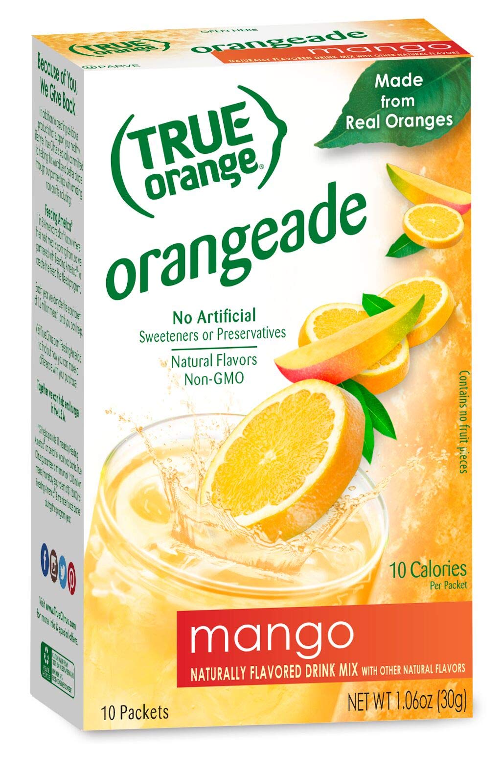 True Citrus Raspberry Lemonade packet delivers tart sweetness in drinks