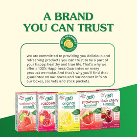 Low-calorie mix with one gram sugar per packet.