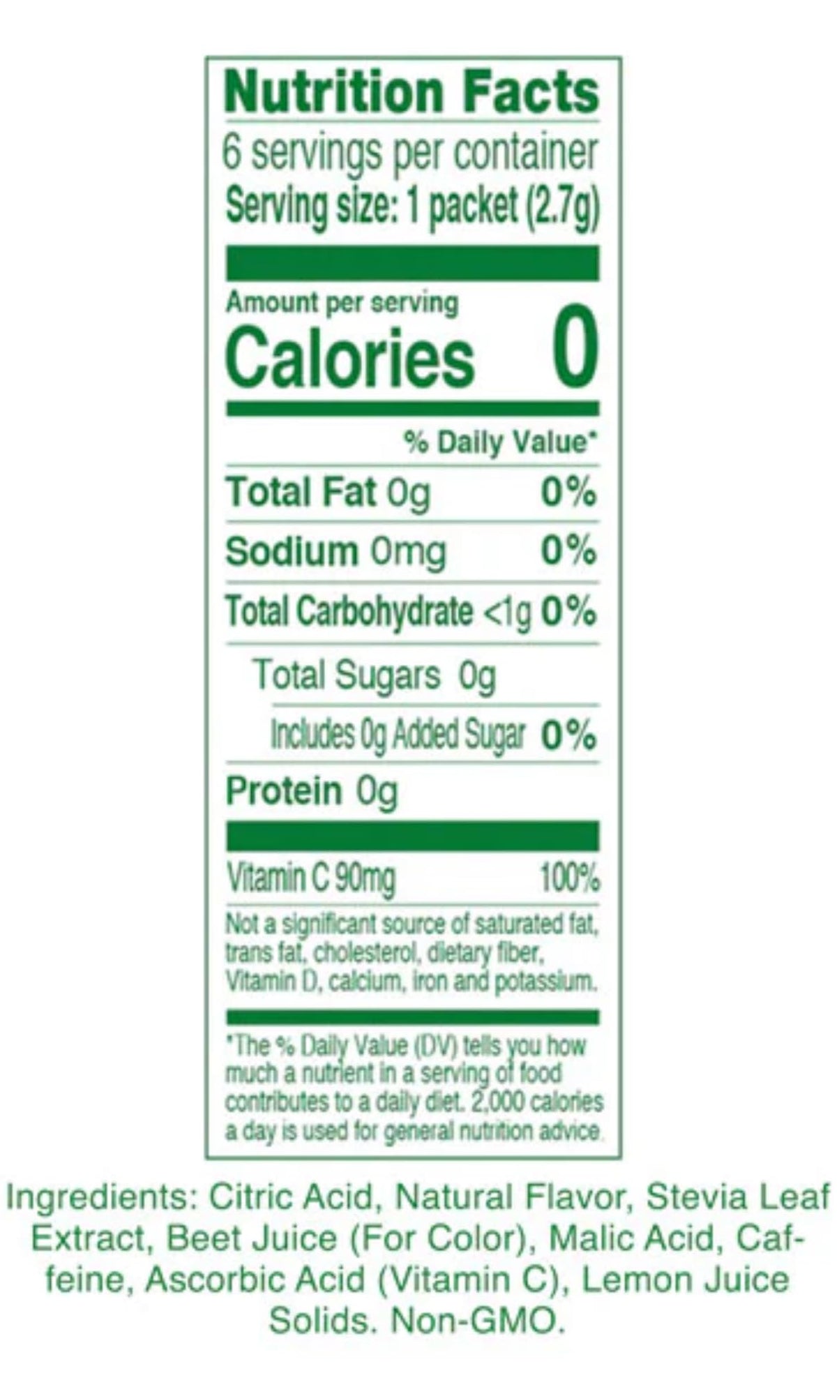 True Lemon Energy Wild Cherry Cranberry packets close-up