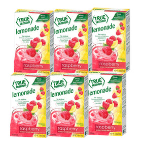 True Citrus True Lemon Raspberry Lemonade packet for refreshing, low-calorie flavor in water.