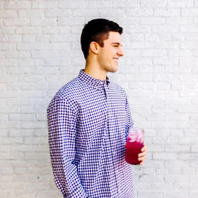 Water bottle with Wildberry Lemonade flavor added