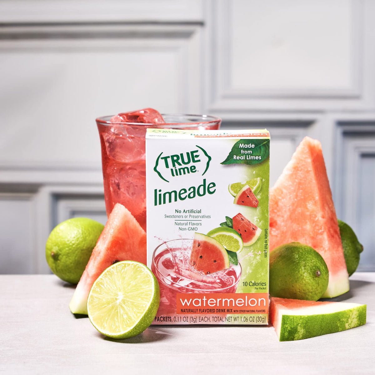 On-the-go True Lime Watermelon Aqua Fresca packets boost hydration anytime