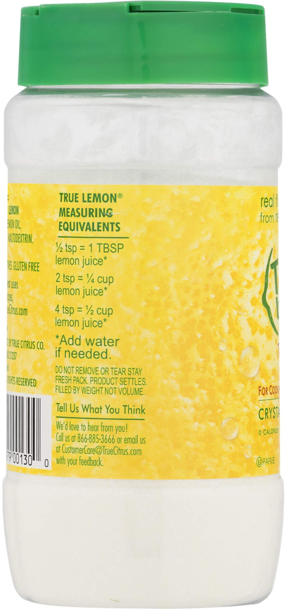 True Citrus Lemon Shaker on salad or chicken for lemony seasoning