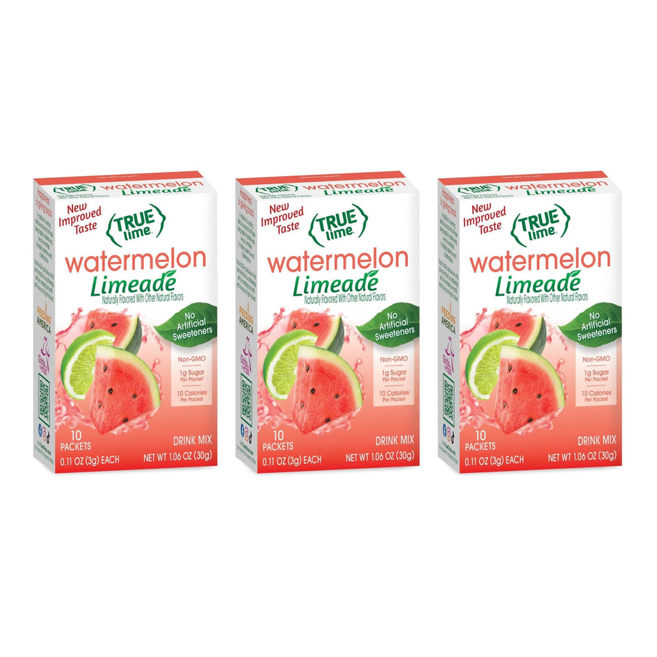 True Citrus Watermelon Limeade packet front for on-the-go hydration