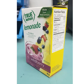 Real fruit flavor cue from True Citrus Wildberry Lemonade sachet