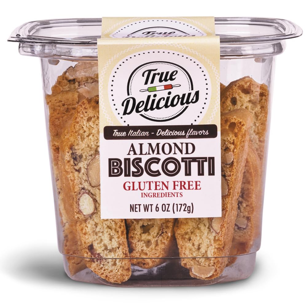 True Delicious almond biscotti close-up showing crunchy texture ideal for coffee