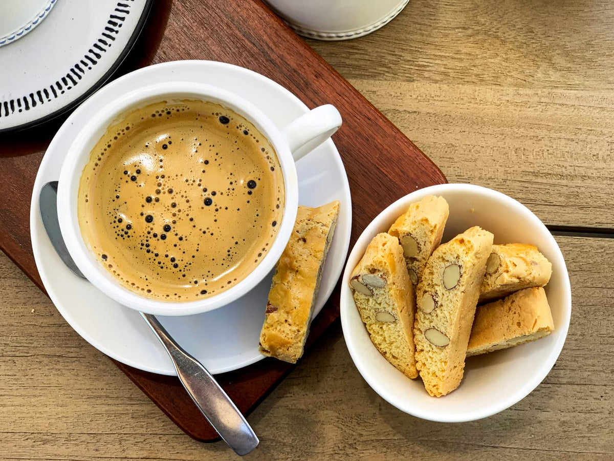 True Delicious biscotti being baked twice, showcasing artisanal craftsmanship