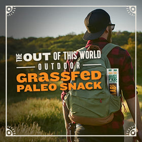 True Jerky Garlic & Herb slab packaging signals American-made quality.