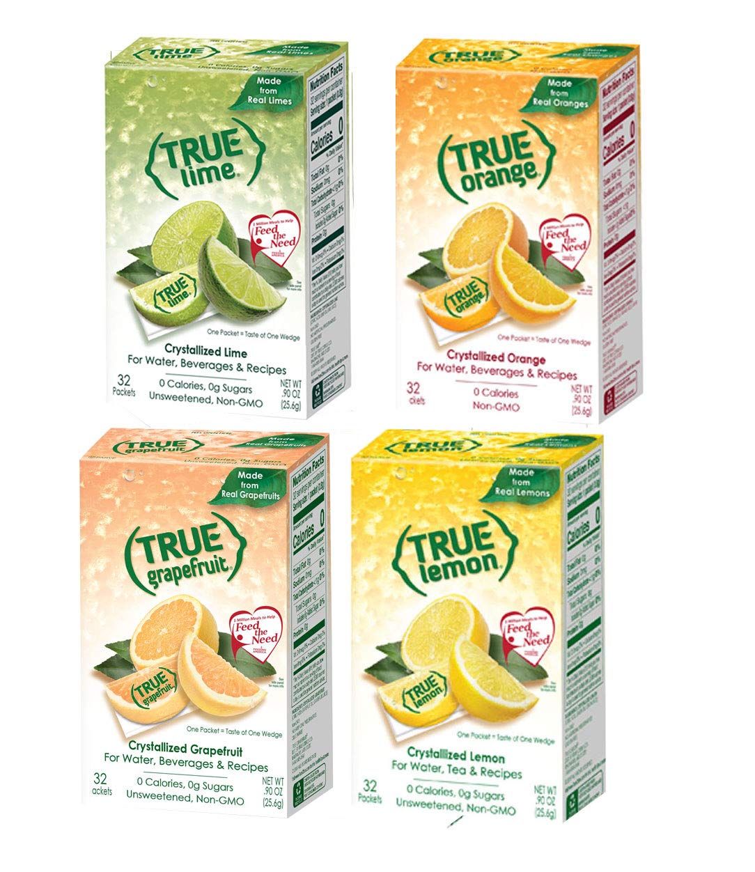 True Lemon 32ct box, bright flavors for refreshing drinks.