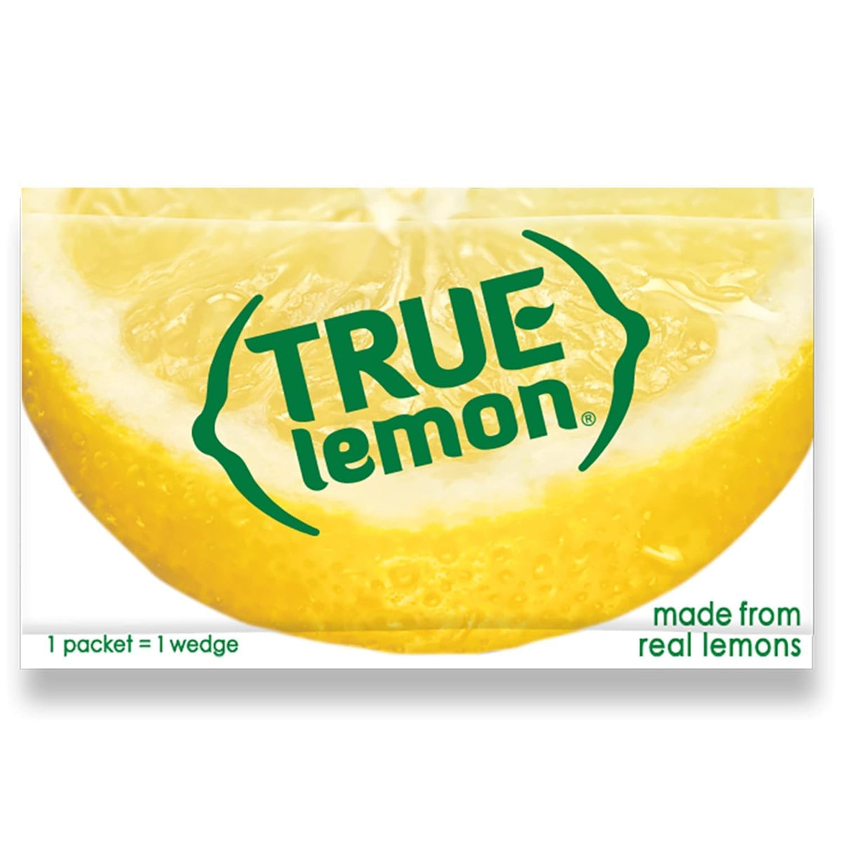 Display-ready True Lemon box emphasizes convenient lemon flavor in packets