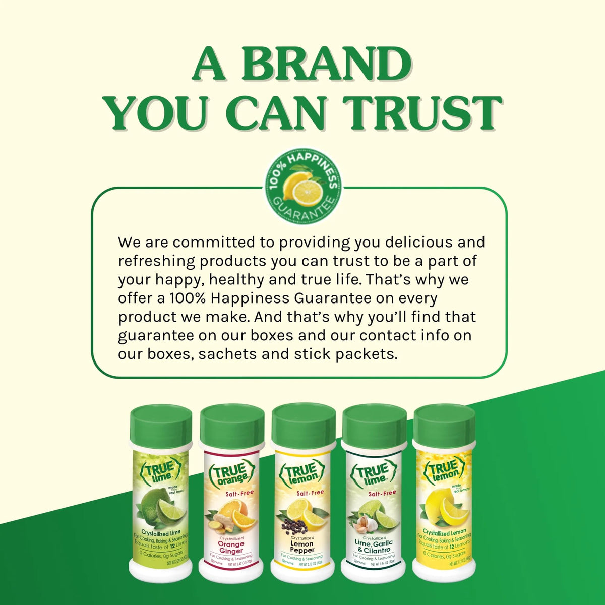 True Lemon shaker adds lemon brightness to recipes and baking