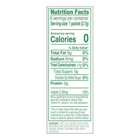 True Lemon Energy packets dissolving in water for easy hydration.