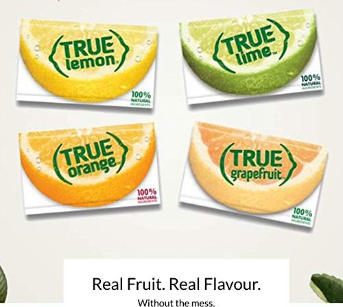 True Lemon Kit juice pour: packet equals one tablespoon of juice.