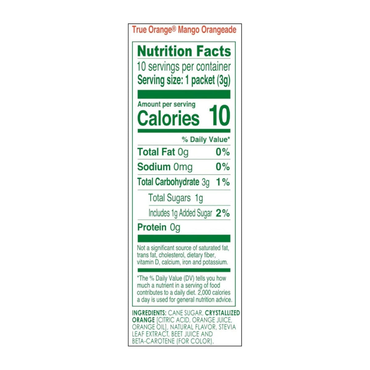 Open box of True Lemon drink mix with individual packets visible for easy use.