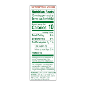 Open box of True Lemon drink mix with individual packets visible for easy use.
