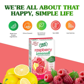 Kids enjoy True Lemon Raspberry Lemonade as a tasty hydration option.