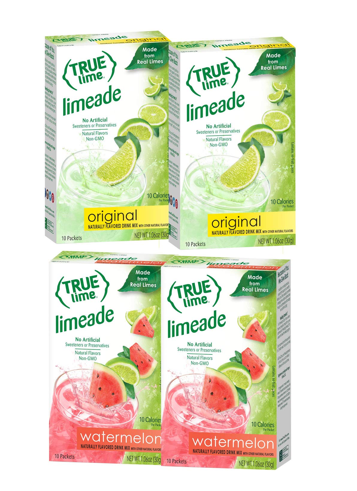 True Lime Limeade & Watermelon boxes ready for on-the-go hydration