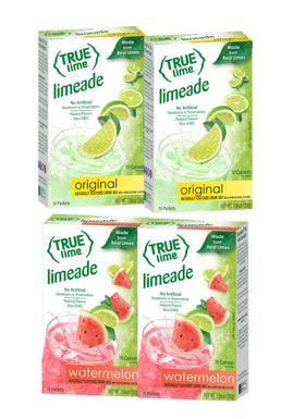 True Lime Limeade & Watermelon boxes ready for on-the-go hydration